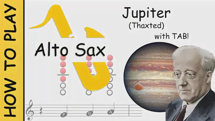 How to play Jupiter on Alto Saxophone | Sheet Music with Tab