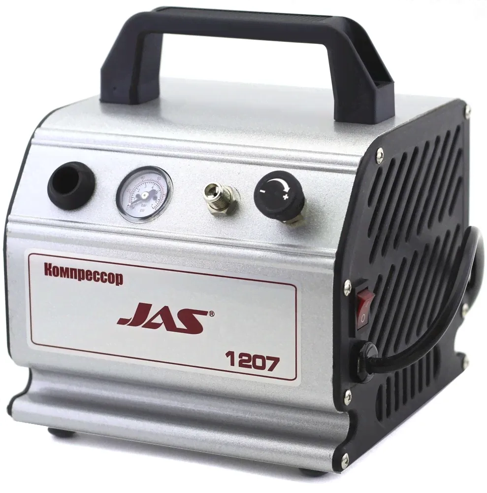 Компрессор JAS 1207, с регулятором давления, автоматика, ресивер 0,3 л (JAS, 1207)-0