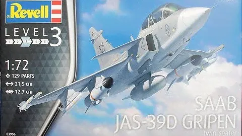 Revell - Saab Jas 39D Gripen   1:72 - What Is in the Box? - Review