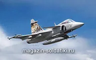 Сборная модель из пластика ИТ Самолет Jas 39 Gripen (1/72) Italeri