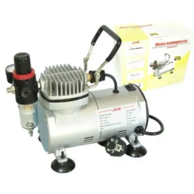Миникомпрессор JAS 1202 с регулятором давления, атоматика