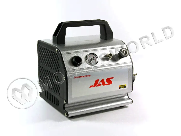 Компрессор JAS 1207 с регулятором давления, автоматика, ресивер 0.3 л