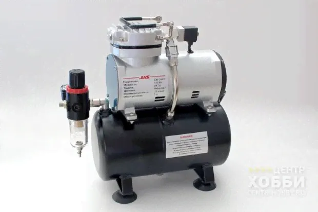 JAS-1208 Компрессор 1208, с регулятором давления, автоматика, два режима работы, ресивер