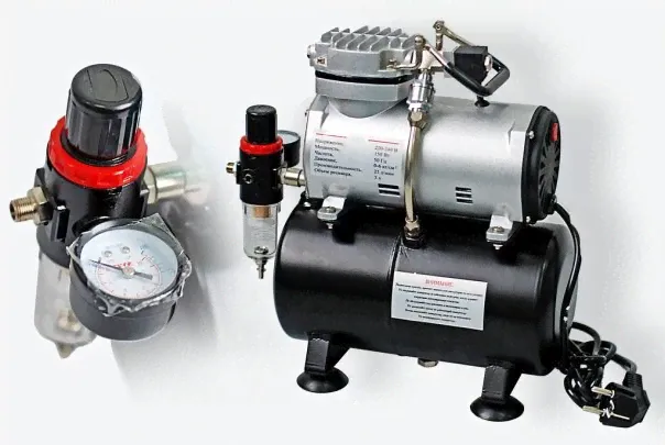 Компрессор JAS 1208, регулятор давления, автоматика, ресивер