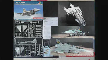 JAS 39 Gripen Italeri 1/72 unboxing and build.