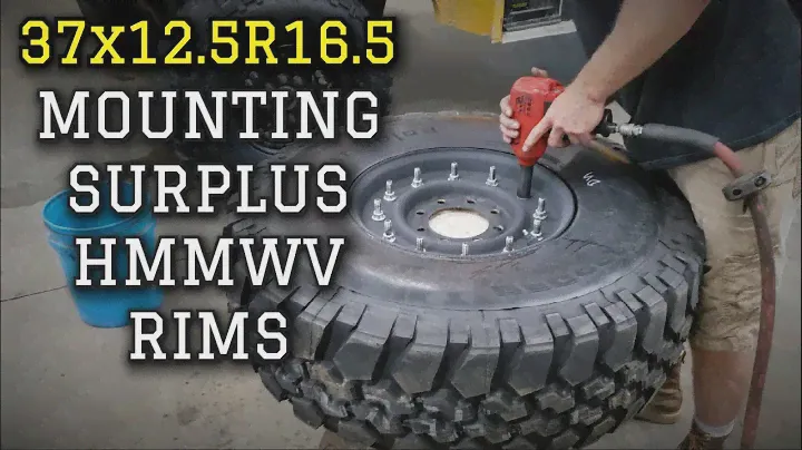 How To Mount Military Surplus 16.5" 2-Piece HMMWV Rims (12-Bolt or 24-Bolt)